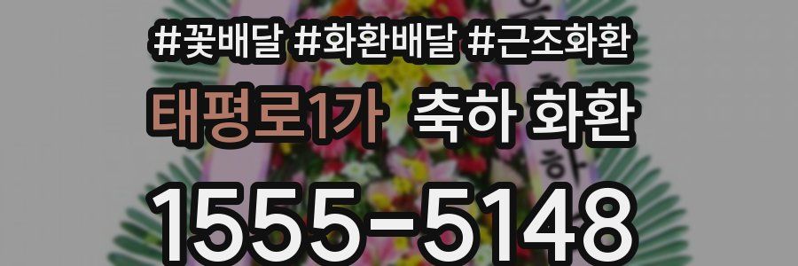 태평로1가 축하 화환