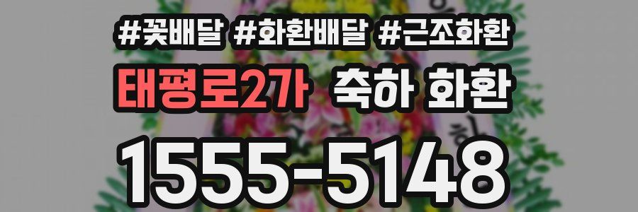 태평로2가 축하 화환