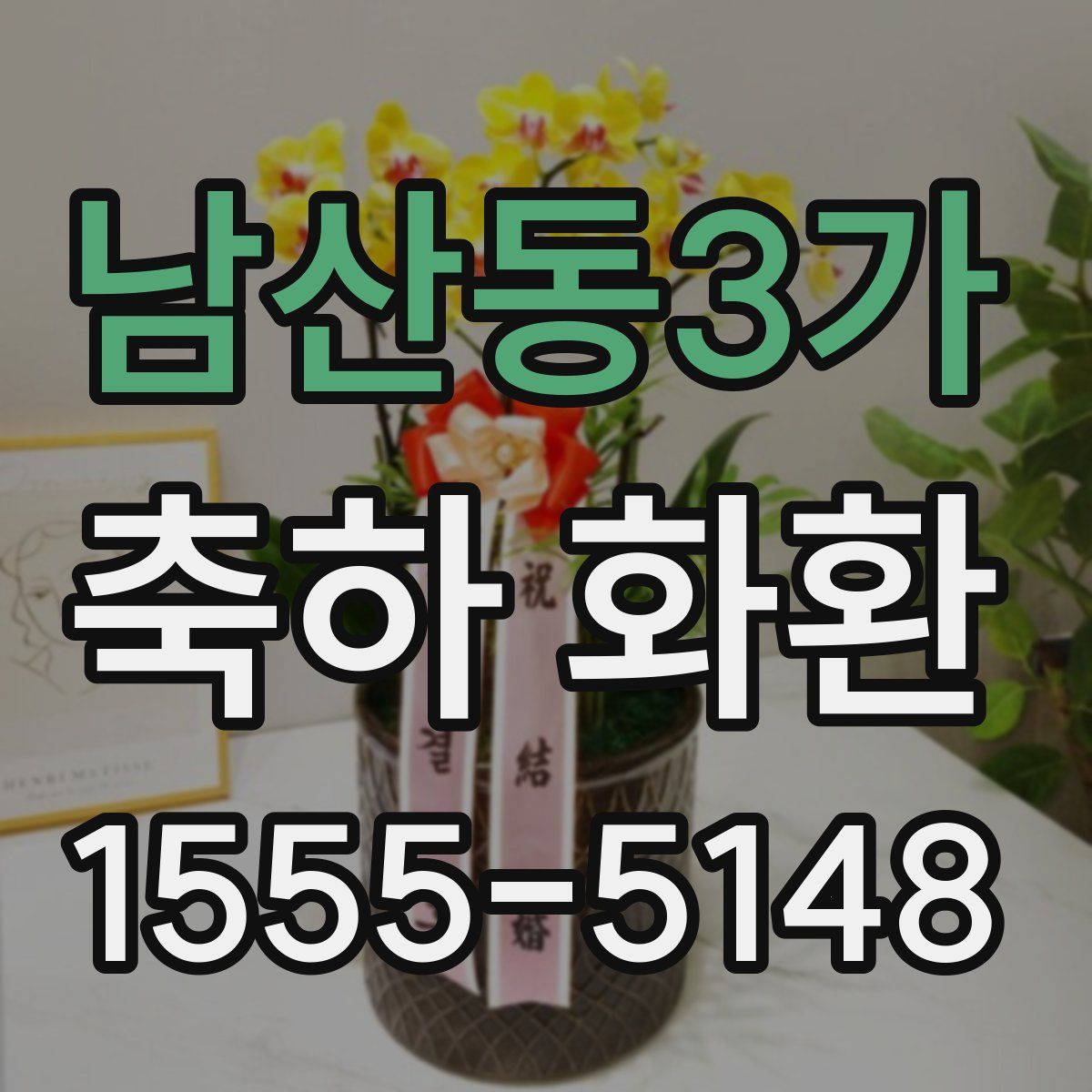 남산동3가 축하 화환