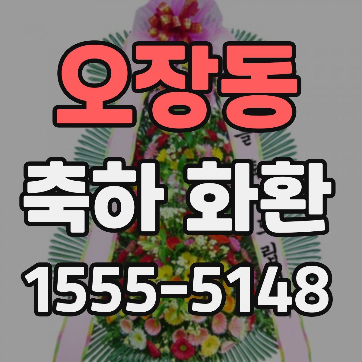 오장동 축하 화환
