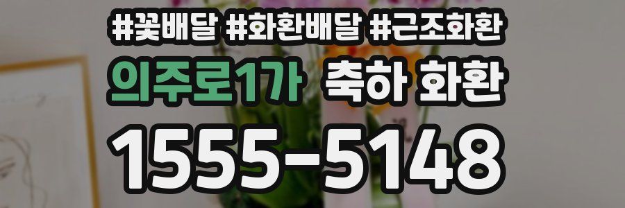 의주로1가 축하 화환