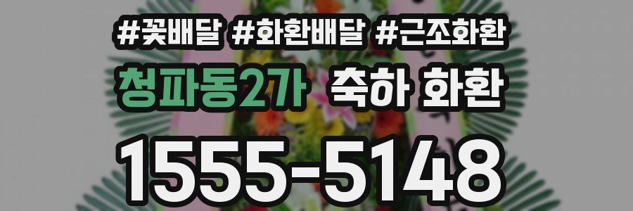 청파동2가 축하 화환