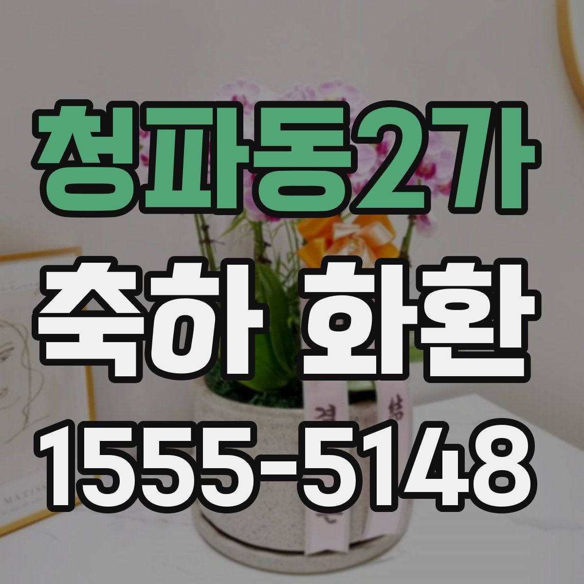 청파동2가 축하 화환