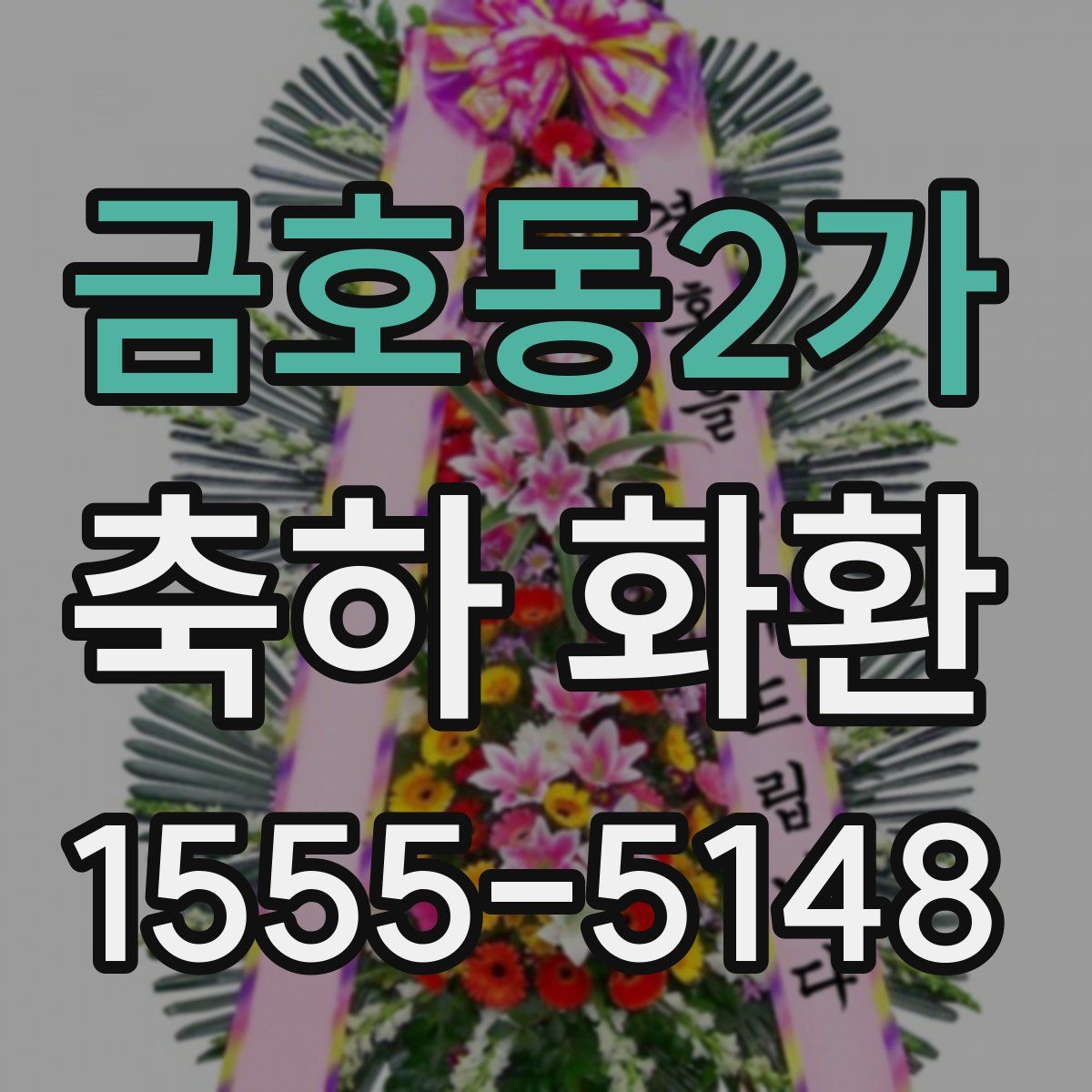 금호동2가 축하 화환