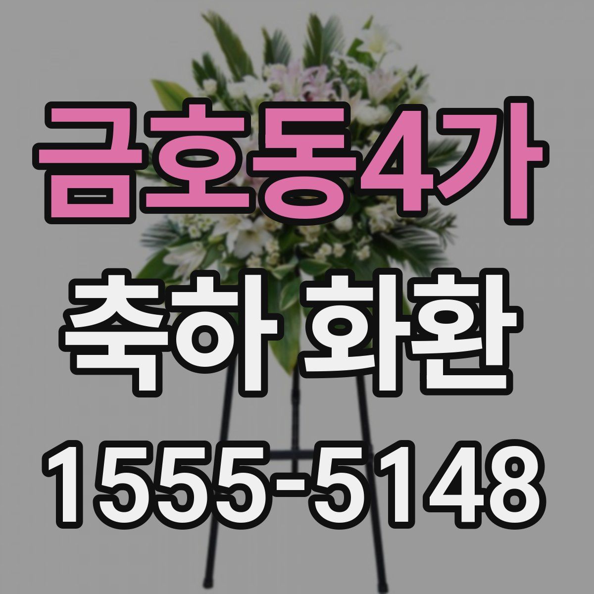 금호동4가 축하 화환