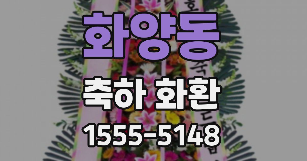 화양동 축하 화환