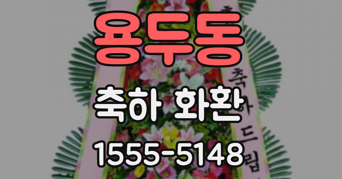 용두동 축하 화환