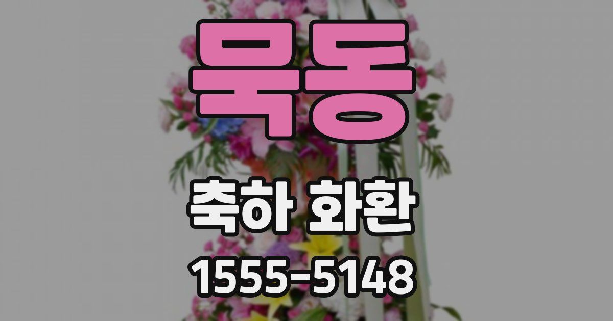 묵동 축하 화환