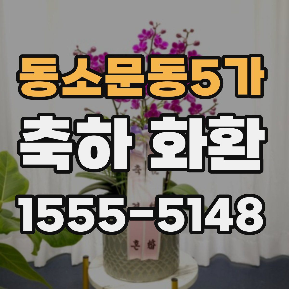 동소문동5가 축하 화환