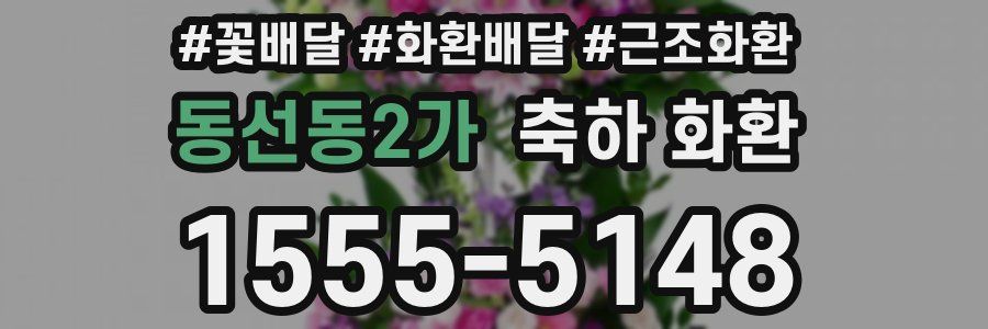 동선동2가 축하 화환