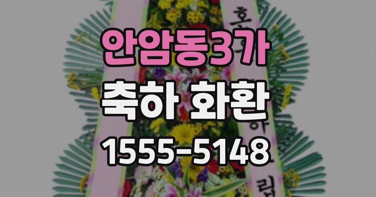 안암동3가 축하 화환