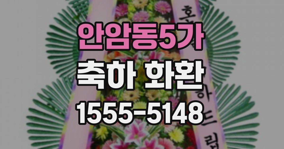 안암동5가 축하 화환