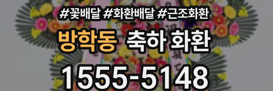 방학동 축하 화환