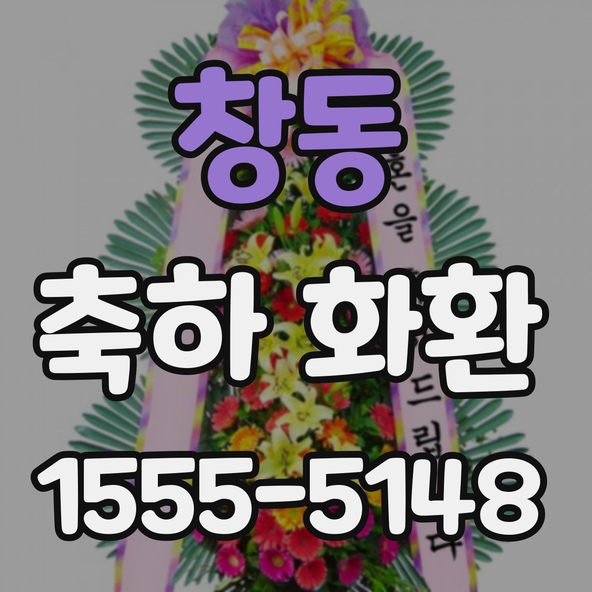 창동 축하 화환