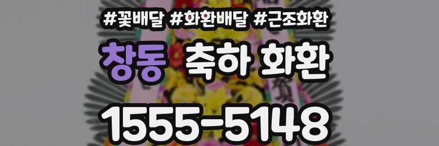 창동 축하 화환