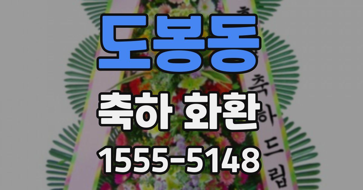 도봉동 축하 화환