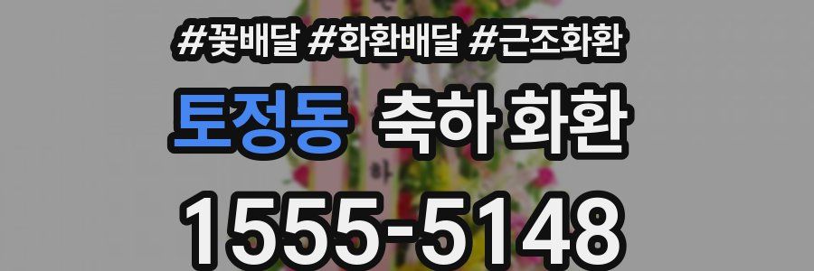 토정동 축하 화환