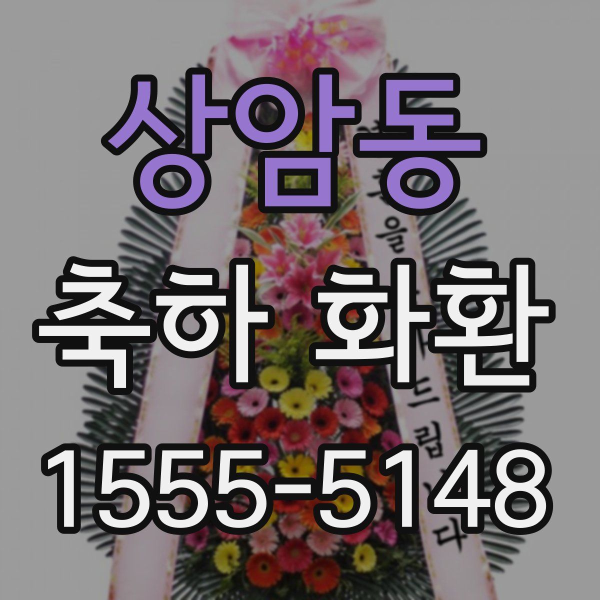 상암동 축하 화환