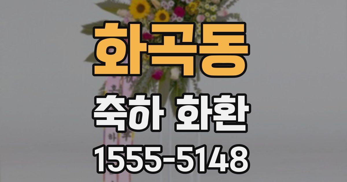 화곡동 축하 화환