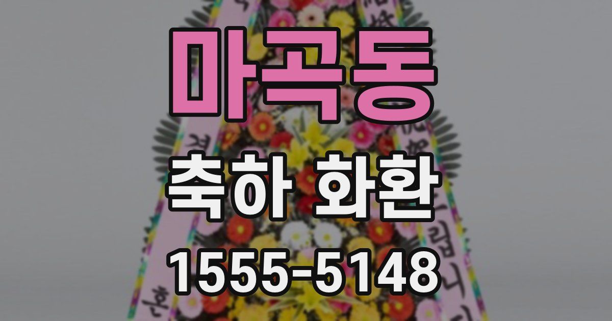 마곡동 축하 화환