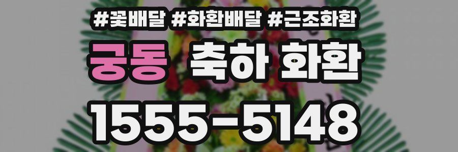 궁동 축하 화환