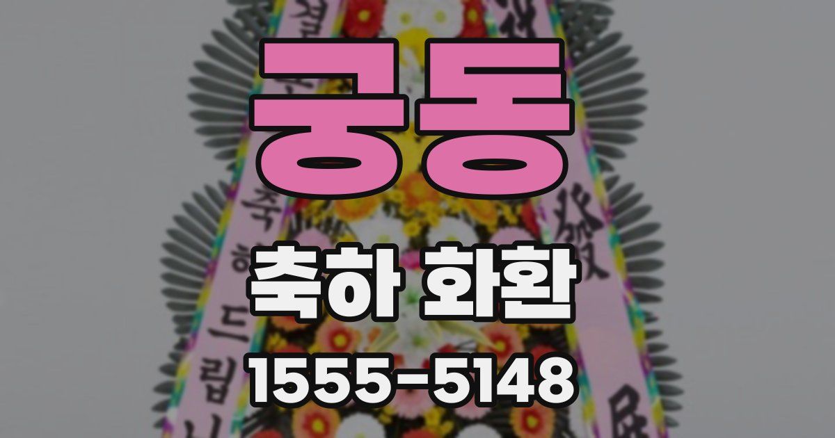 궁동 축하 화환