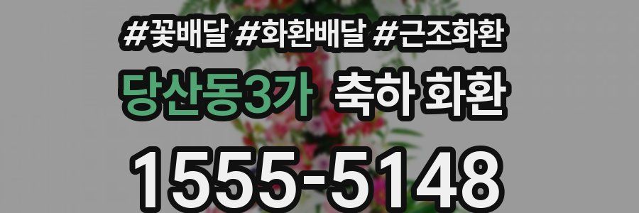 당산동3가 축하 화환