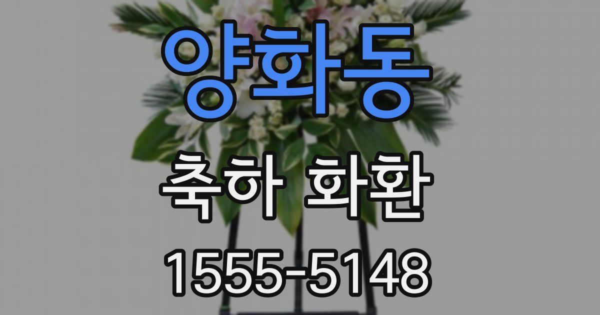 양화동 축하 화환