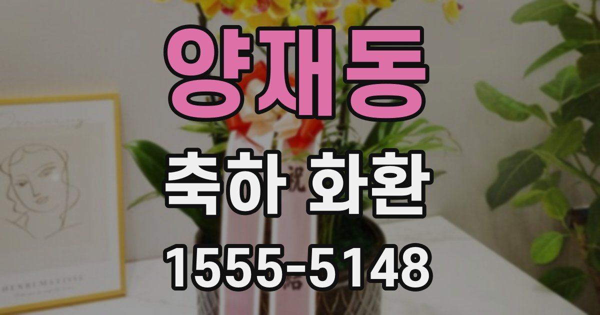 양재동 축하 화환