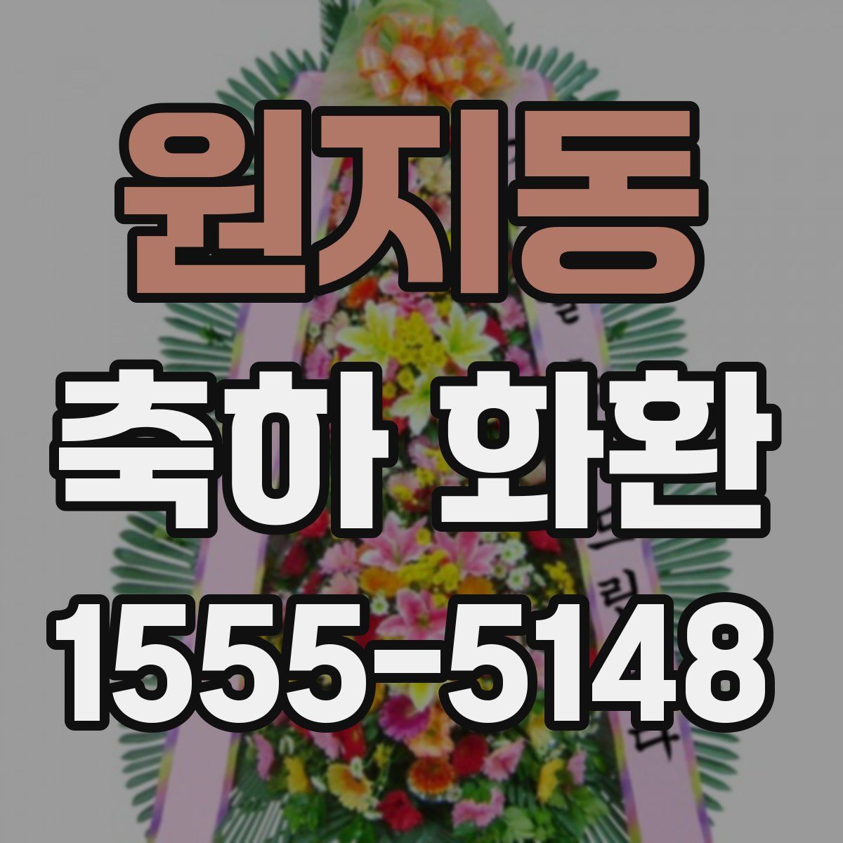 원지동 축하 화환