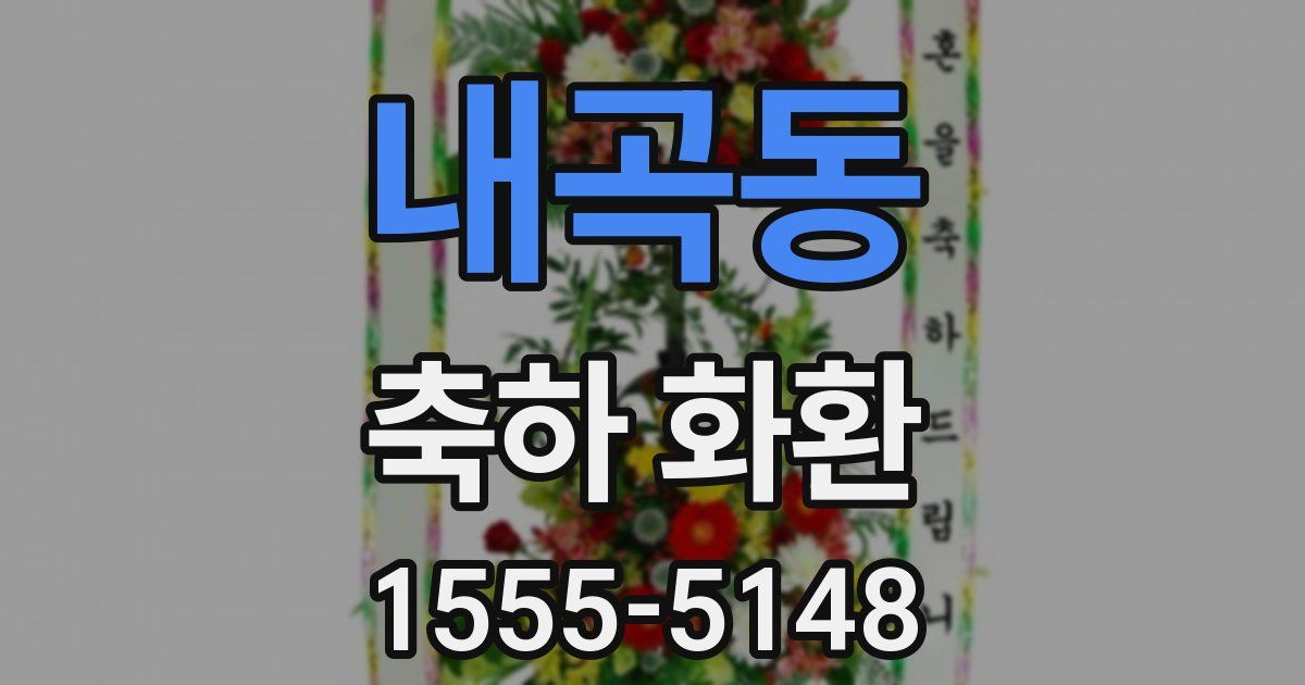 내곡동 축하 화환