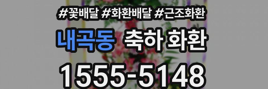 내곡동 축하 화환