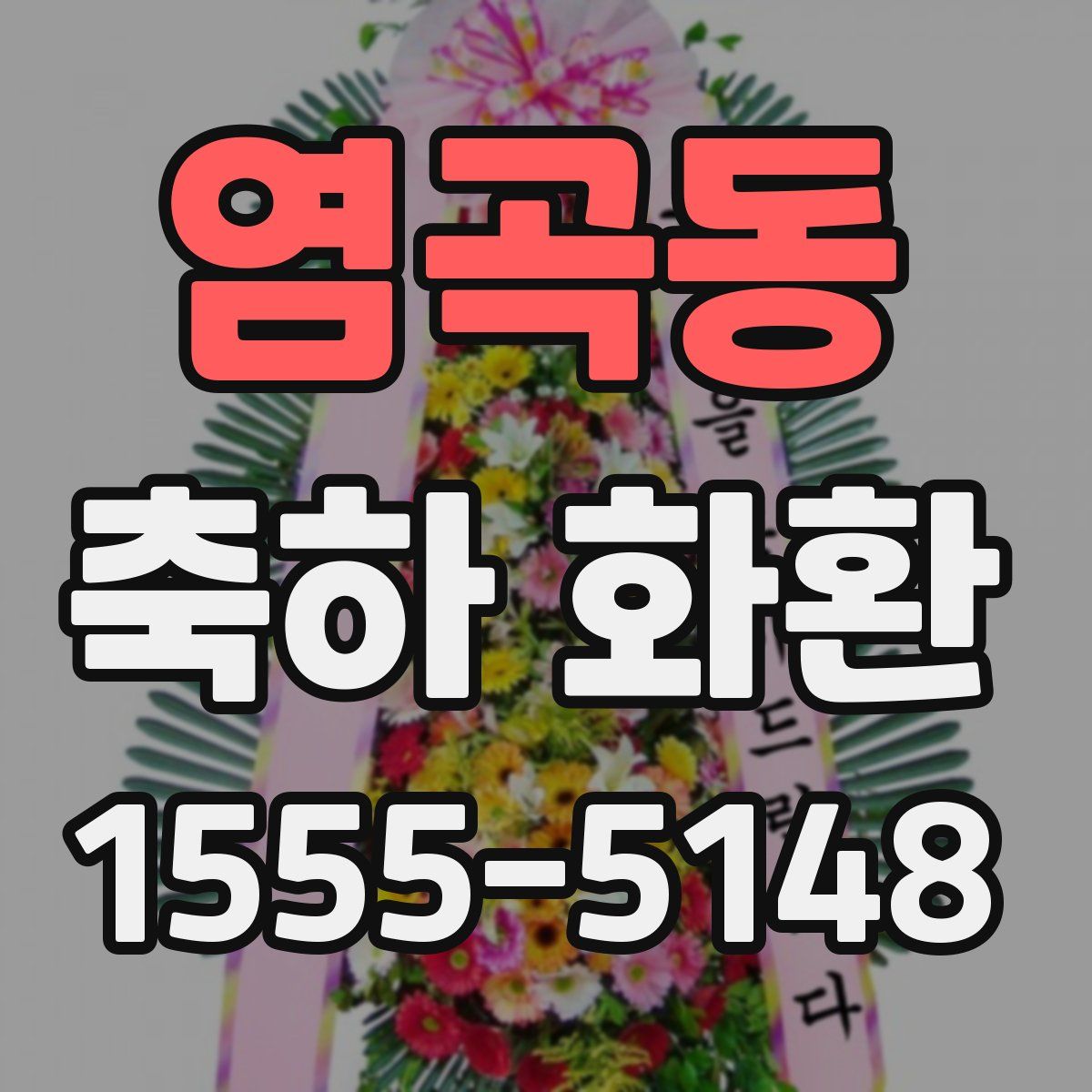 염곡동 축하 화환