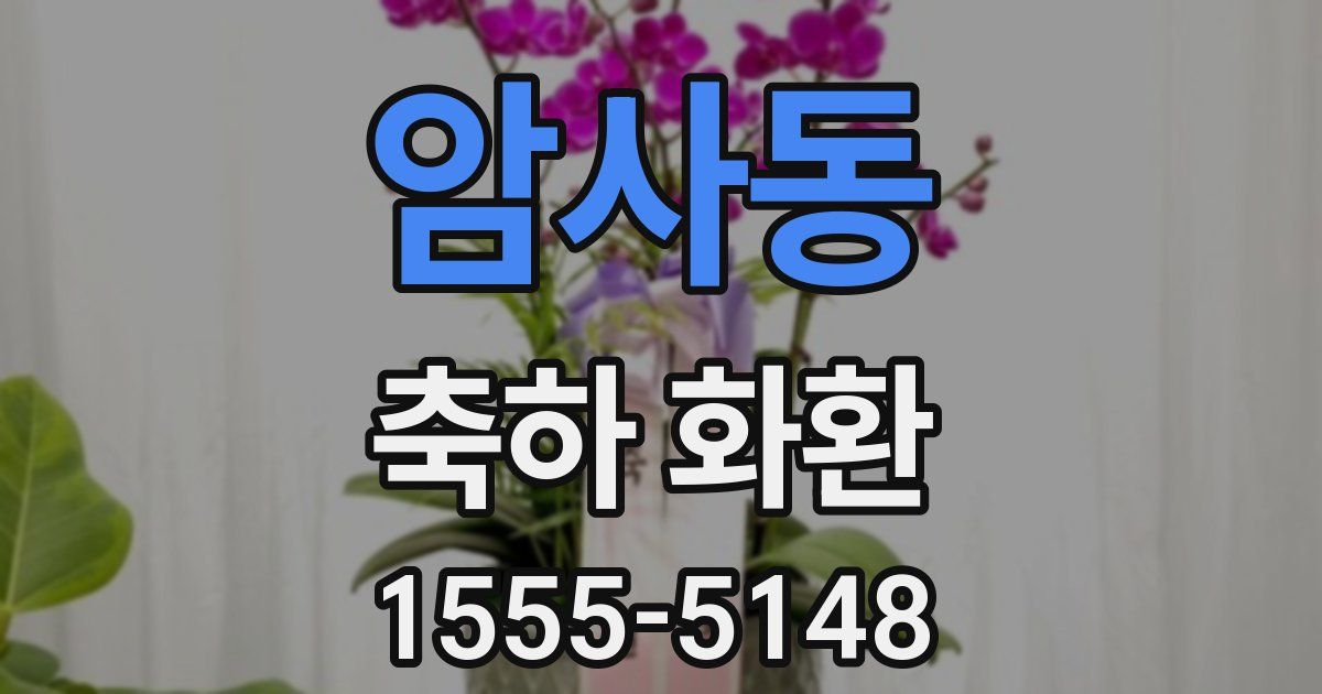 암사동 축하 화환