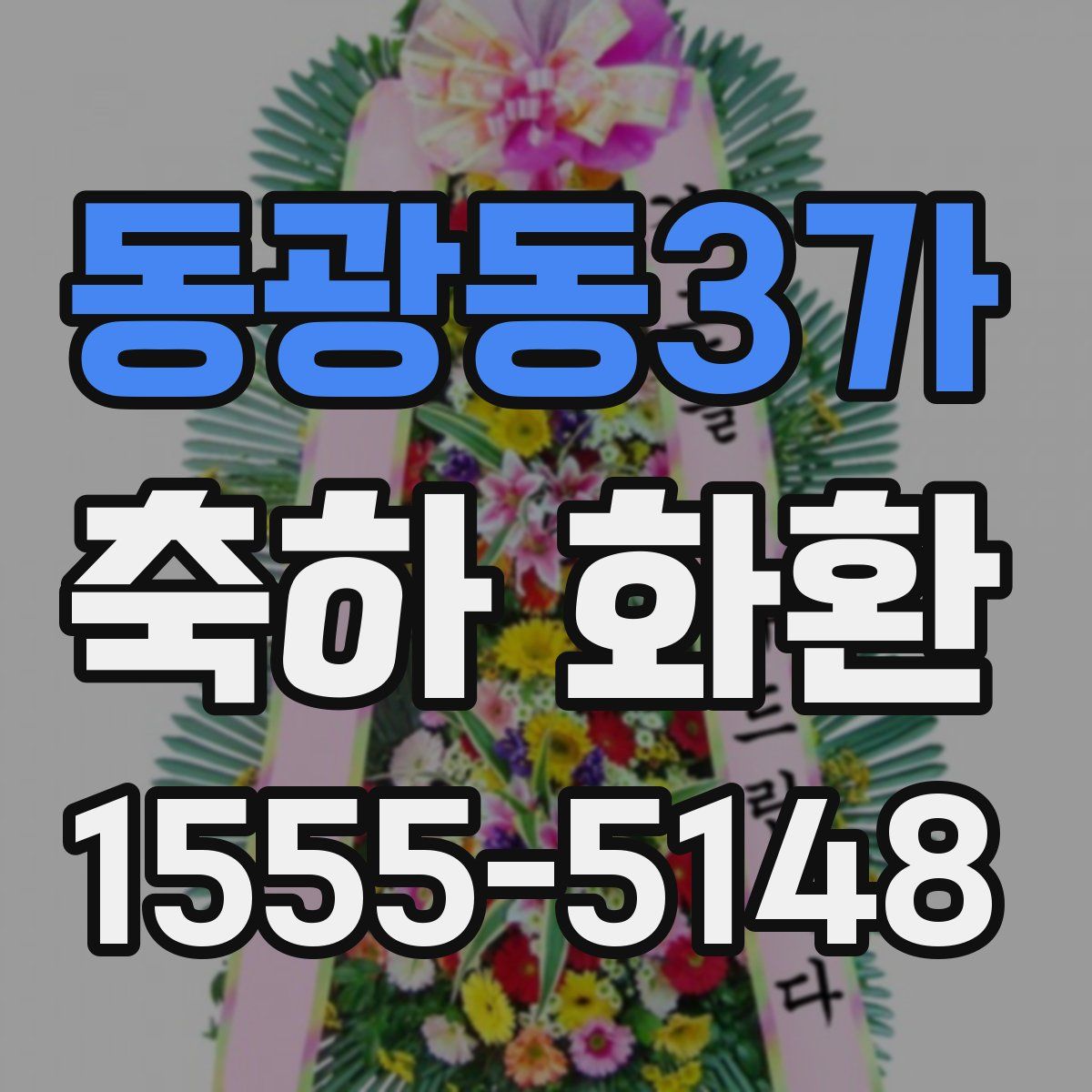 동광동3가 축하 화환