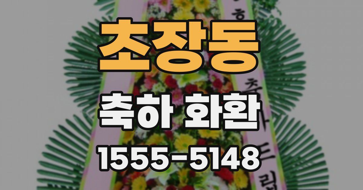 초장동 축하 화환