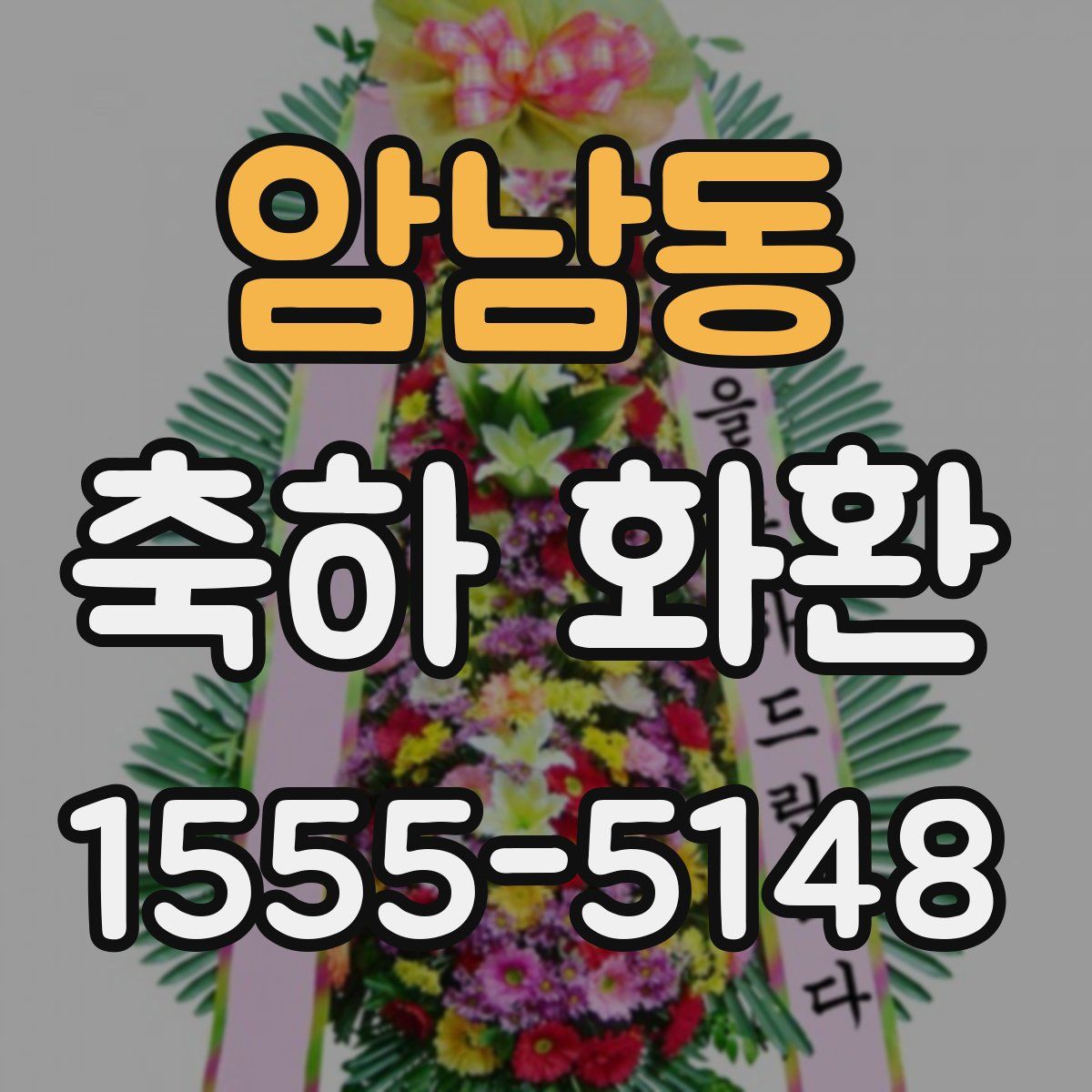 암남동 축하 화환