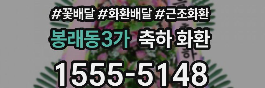 봉래동3가 축하 화환