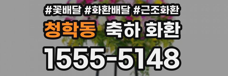 청학동 축하 화환