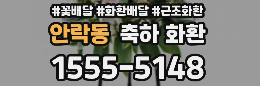 안락동 축하 화환