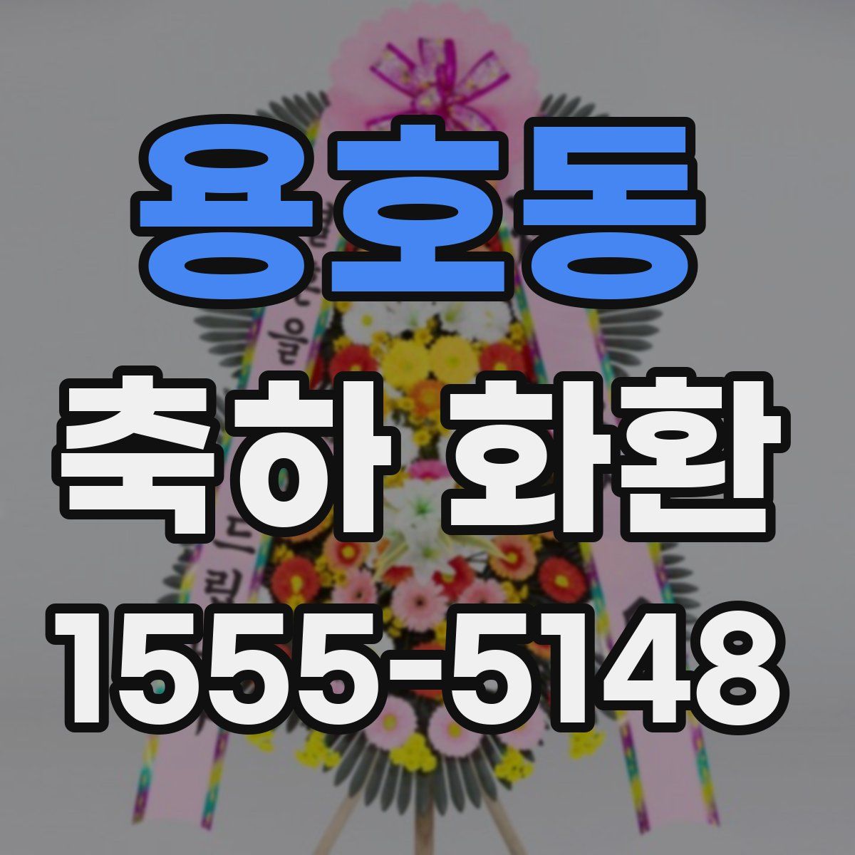 용호동 축하 화환
