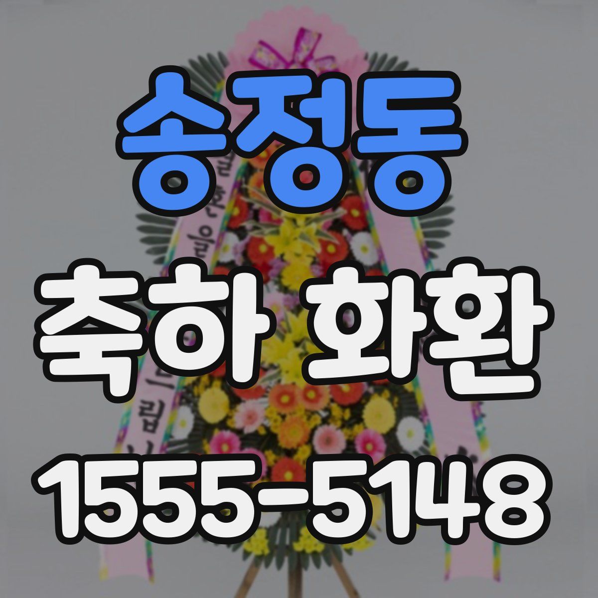 송정동 축하 화환