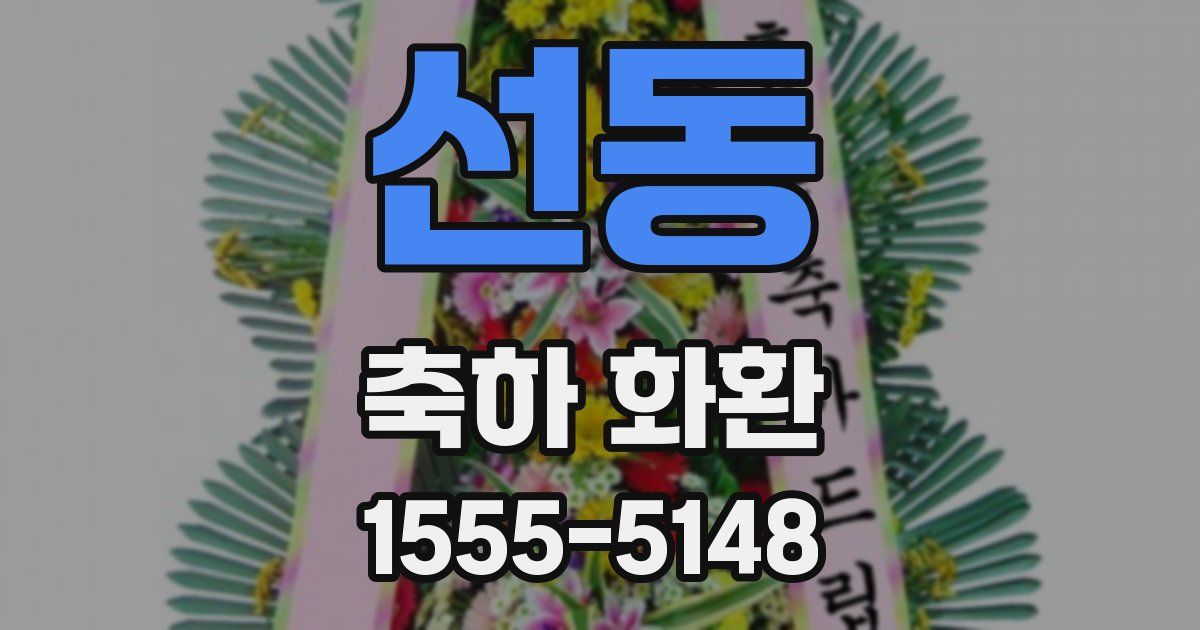 선동 축하 화환