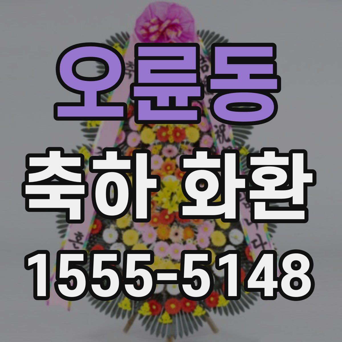 오륜동 축하 화환
