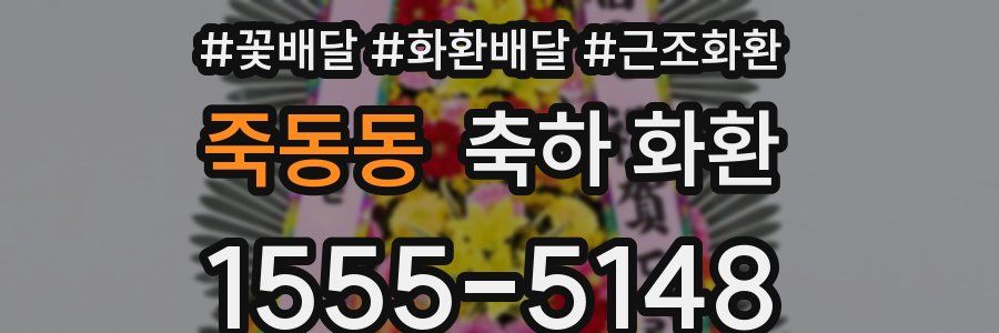 죽동동 축하 화환