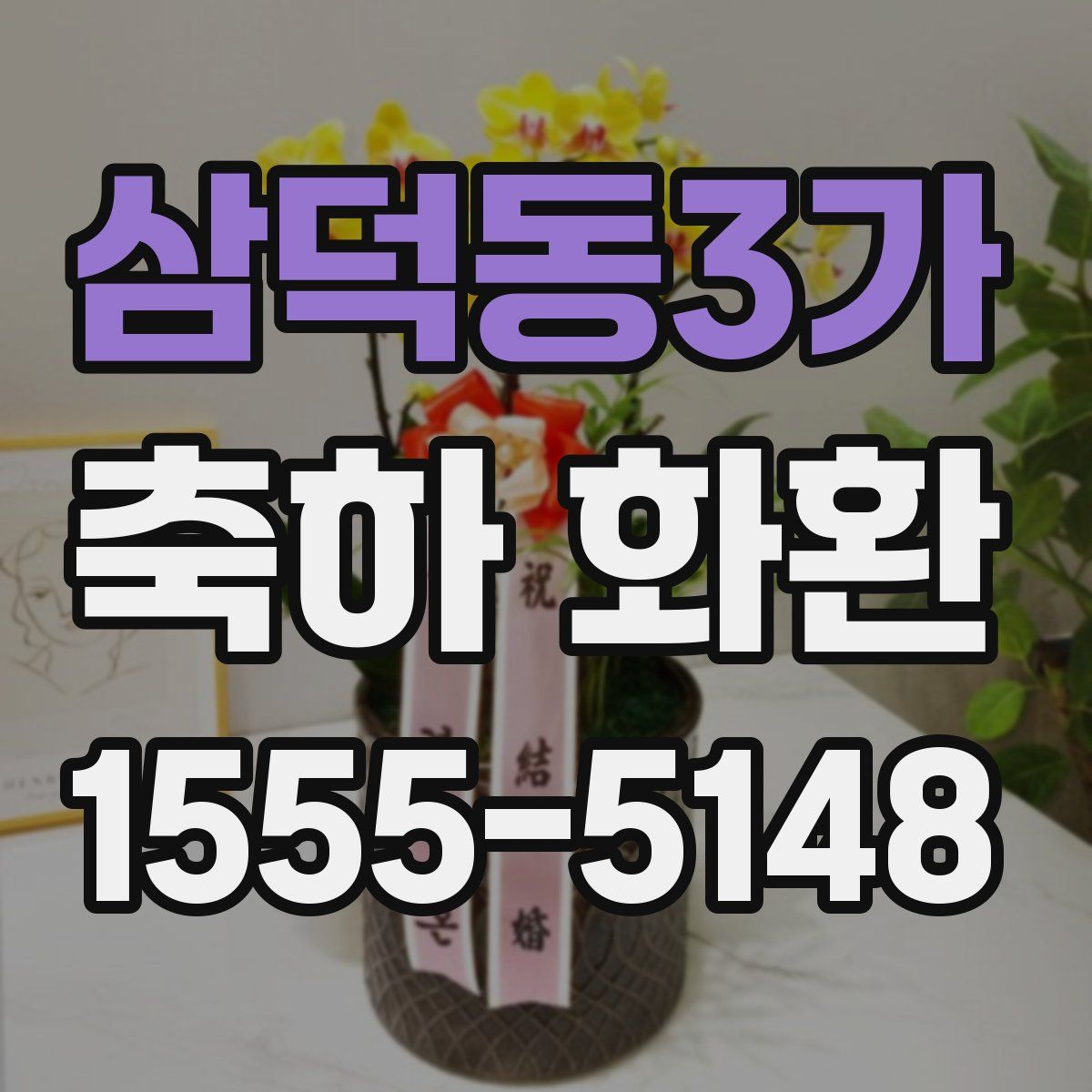 삼덕동3가 축하 화환