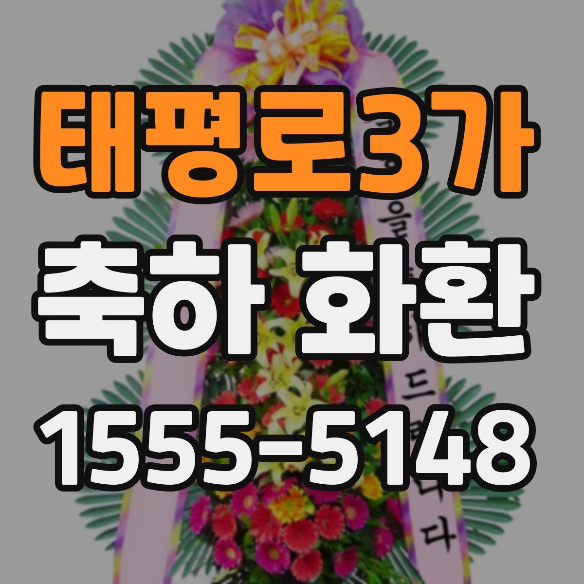 태평로3가 축하 화환