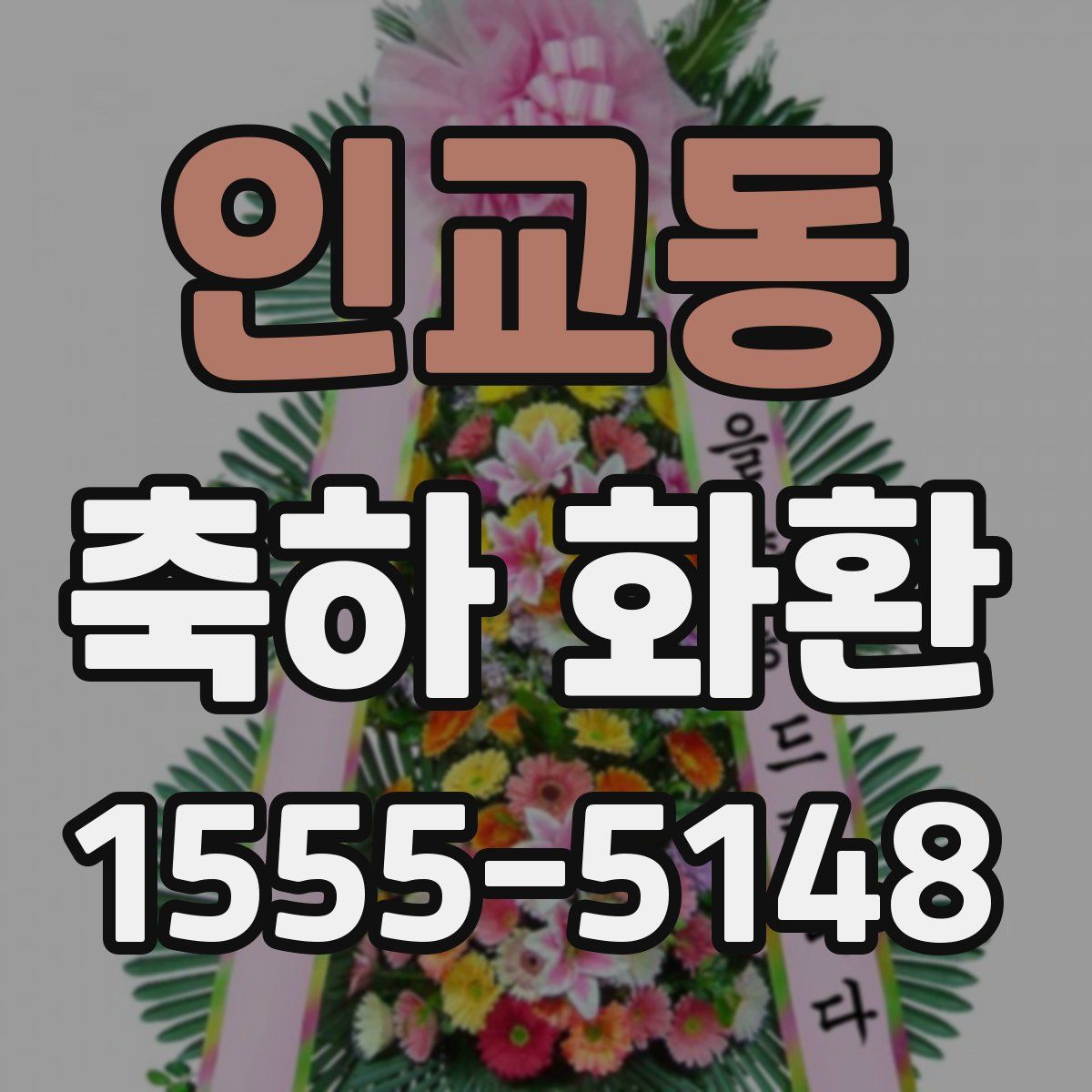 인교동 축하 화환