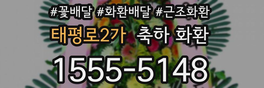 태평로2가 축하 화환