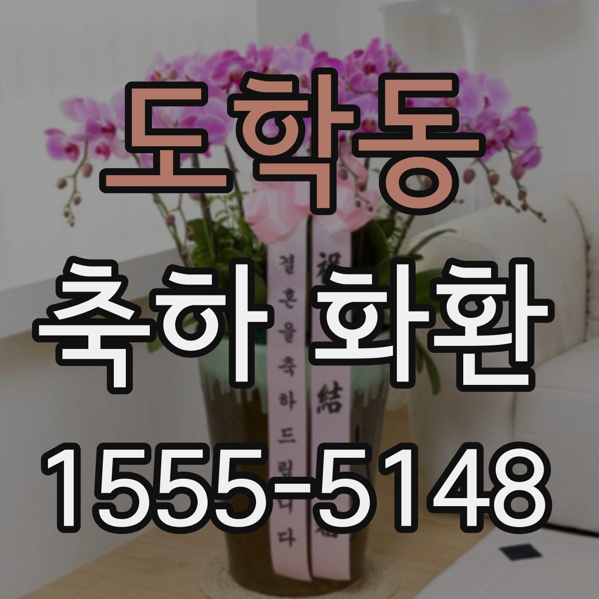 도학동 축하 화환